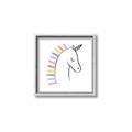 Picture of Pretty Unicorn _GroupedProduct_Square_Mini_ _GroupedProduct_Square_Canvas_Framed_