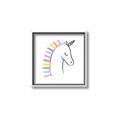 Picture of Pretty Unicorn _GroupedProduct_Square_Mini_ _GroupedProduct_Square_Canvas_Framed_