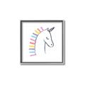 Picture of Pretty Unicorn _GroupedProduct_Square_Mini_ _GroupedProduct_Square_Canvas_Framed_