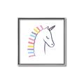 Picture of Pretty Unicorn _GroupedProduct_Square_Mini_ _GroupedProduct_Square_Canvas_Framed_