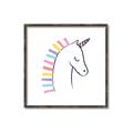 Picture of Pretty Unicorn _GroupedProduct_Square_Mini_ _GroupedProduct_Square_Canvas_Framed_