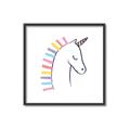 Picture of Pretty Unicorn _GroupedProduct_Square_Mini_ _GroupedProduct_Square_Canvas_Framed_