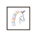 Picture of Pretty Unicorn _GroupedProduct_Square_Mini_ _GroupedProduct_Square_Canvas_Framed_