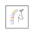 Picture of Pretty Unicorn _GroupedProduct_Square_Mini_ _GroupedProduct_Square_Canvas_Framed_
