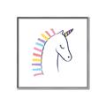 Picture of Pretty Unicorn _GroupedProduct_Square_Mini_ _GroupedProduct_Square_Canvas_Framed_