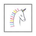 Picture of Pretty Unicorn _GroupedProduct_Square_Mini_ _GroupedProduct_Square_Canvas_Framed_