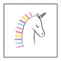 Picture of Pretty Unicorn _GroupedProduct_Square_Mini_ _GroupedProduct_Square_Canvas_Framed_