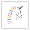 Picture of Pretty Unicorn _GroupedProduct_Square_Mini_ _GroupedProduct_Square_Canvas_Framed_