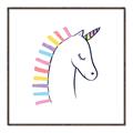 Picture of Pretty Unicorn _GroupedProduct_Square_Mini_ _GroupedProduct_Square_Canvas_Framed_
