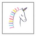 Picture of Pretty Unicorn _GroupedProduct_Square_Mini_ _GroupedProduct_Square_Canvas_Framed_