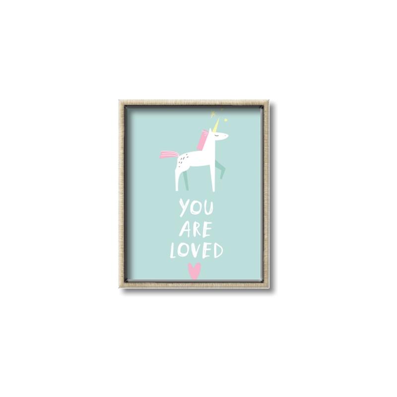Picture of Loved Unicorn _GroupedProduct_Rectangle_Portrait_Mini_ _GroupedProduct_Rectangle_Portrait_Canvas_Framed_