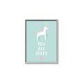 Picture of Loved Unicorn _GroupedProduct_Rectangle_Portrait_Mini_ _GroupedProduct_Rectangle_Portrait_Canvas_Framed_
