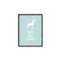 Picture of Loved Unicorn _GroupedProduct_Rectangle_Portrait_Mini_ _GroupedProduct_Rectangle_Portrait_Canvas_Framed_