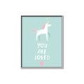 Picture of Loved Unicorn _GroupedProduct_Rectangle_Portrait_Mini_ _GroupedProduct_Rectangle_Portrait_Canvas_Framed_