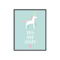 Picture of Loved Unicorn _GroupedProduct_Rectangle_Portrait_Mini_ _GroupedProduct_Rectangle_Portrait_Canvas_Framed_