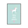 Picture of Loved Unicorn _GroupedProduct_Rectangle_Portrait_Mini_ _GroupedProduct_Rectangle_Portrait_Canvas_Framed_