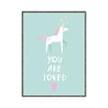 Picture of Loved Unicorn _GroupedProduct_Rectangle_Portrait_Mini_ _GroupedProduct_Rectangle_Portrait_Canvas_Framed_