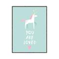 Picture of Loved Unicorn _GroupedProduct_Rectangle_Portrait_Mini_ _GroupedProduct_Rectangle_Portrait_Canvas_Framed_