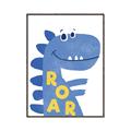 Picture of Blue Roar _GroupedProduct_Rectangle_Portrait_Mini_ _GroupedProduct_Rectangle_Portrait_Canvas_Framed_
