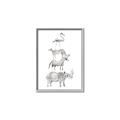 Picture of Stacked Animals I   _GroupedProduct_Rectangle_Portrait_Mini_ _GroupedProduct_Rectangle_Portrait_Canvas_Framed_