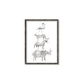 Picture of Stacked Animals I   _GroupedProduct_Rectangle_Portrait_Mini_ _GroupedProduct_Rectangle_Portrait_Canvas_Framed_