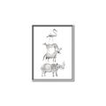 Picture of Stacked Animals I   _GroupedProduct_Rectangle_Portrait_Mini_ _GroupedProduct_Rectangle_Portrait_Canvas_Framed_