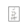 Picture of Stacked Animals I   _GroupedProduct_Rectangle_Portrait_Mini_ _GroupedProduct_Rectangle_Portrait_Canvas_Framed_