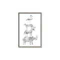 Picture of Stacked Animals I   _GroupedProduct_Rectangle_Portrait_Mini_ _GroupedProduct_Rectangle_Portrait_Canvas_Framed_