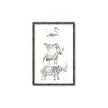 Picture of Stacked Animals I   _GroupedProduct_Rectangle_Portrait_Mini_ _GroupedProduct_Rectangle_Portrait_Canvas_Framed_