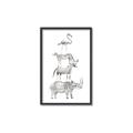 Picture of Stacked Animals I   _GroupedProduct_Rectangle_Portrait_Mini_ _GroupedProduct_Rectangle_Portrait_Canvas_Framed_