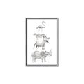 Picture of Stacked Animals I   _GroupedProduct_Rectangle_Portrait_Mini_ _GroupedProduct_Rectangle_Portrait_Canvas_Framed_