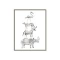 Picture of Stacked Animals I   _GroupedProduct_Rectangle_Portrait_Mini_ _GroupedProduct_Rectangle_Portrait_Canvas_Framed_