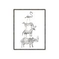 Picture of Stacked Animals I   _GroupedProduct_Rectangle_Portrait_Mini_ _GroupedProduct_Rectangle_Portrait_Canvas_Framed_