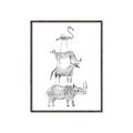 Picture of Stacked Animals I   _GroupedProduct_Rectangle_Portrait_Mini_ _GroupedProduct_Rectangle_Portrait_Canvas_Framed_