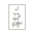 Picture of Stacked Animals I   _GroupedProduct_Rectangle_Portrait_Mini_ _GroupedProduct_Rectangle_Portrait_Canvas_Framed_