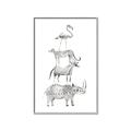 Picture of Stacked Animals I   _GroupedProduct_Rectangle_Portrait_Mini_ _GroupedProduct_Rectangle_Portrait_Canvas_Framed_