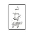 Picture of Stacked Animals I   _GroupedProduct_Rectangle_Portrait_Mini_ _GroupedProduct_Rectangle_Portrait_Canvas_Framed_