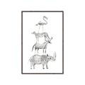Picture of Stacked Animals I   _GroupedProduct_Rectangle_Portrait_Mini_ _GroupedProduct_Rectangle_Portrait_Canvas_Framed_