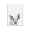 Picture of Farmhouse Pig _GroupedProduct_Rectangle_Portrait_Mini_ _GroupedProduct_Rectangle_Portrait_Canvas_Framed_