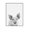 Picture of Farmhouse Pig _GroupedProduct_Rectangle_Portrait_Mini_ _GroupedProduct_Rectangle_Portrait_Canvas_Framed_