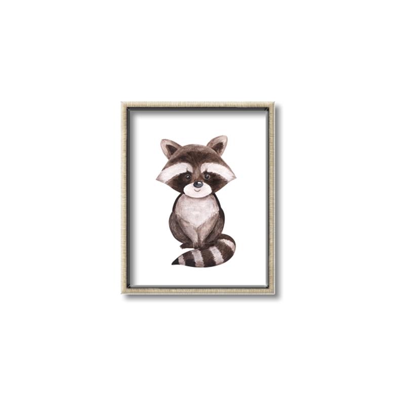 Picture of Small Raccoon _GroupedProduct_Rectangle_Portrait_Mini_ _GroupedProduct_Rectangle_Portrait_Canvas_Framed_