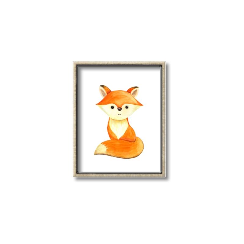 Picture of Small Fox _GroupedProduct_Rectangle_Portrait_Mini_ _GroupedProduct_Rectangle_Portrait_Canvas_Framed_