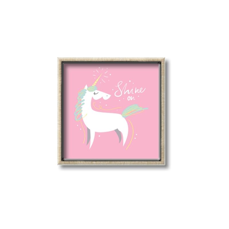Picture of Shine On Unicorn Pink _GroupedProduct_Square_Mini_ _GroupedProduct_Square_Canvas_Framed_