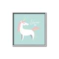 Picture of Shine On Unicorn Blue _GroupedProduct_Square_Mini_ _GroupedProduct_Square_Canvas_Framed_