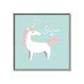 Picture of Shine On Unicorn Blue _GroupedProduct_Square_Mini_ _GroupedProduct_Square_Canvas_Framed_