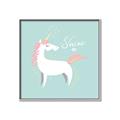 Picture of Shine On Unicorn Blue _GroupedProduct_Square_Mini_ _GroupedProduct_Square_Canvas_Framed_