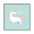 Picture of Shine On Unicorn Blue _GroupedProduct_Square_Mini_ _GroupedProduct_Square_Canvas_Framed_