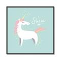 Picture of Shine On Unicorn Blue _GroupedProduct_Square_Mini_ _GroupedProduct_Square_Canvas_Framed_