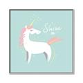 Picture of Shine On Unicorn Blue _GroupedProduct_Square_Mini_ _GroupedProduct_Square_Canvas_Framed_