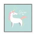 Picture of Shine On Unicorn Blue _GroupedProduct_Square_Mini_ _GroupedProduct_Square_Canvas_Framed_